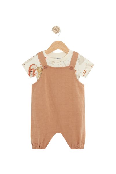 BABIES & More Plain Multicolor Dungarees