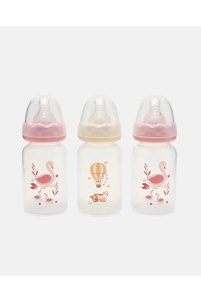BABIES & More Printed Pack Of 3 Feeding Bottle