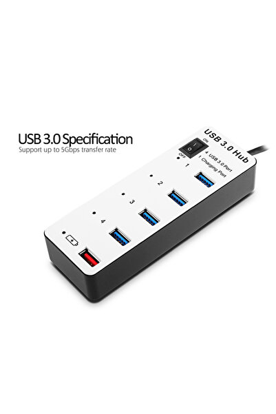 Byl Διανομέας USB 3.0 4+1 Θυρών BYL-3011 - OEM