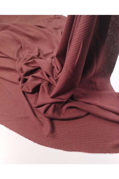Kumaş Parça Coffee Color Flexible Soft Camisole Knitwear Knitted Fabric Cardi...
