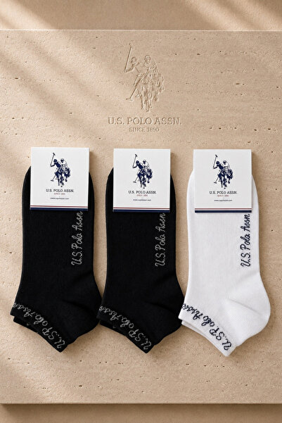 U.S. Polo Assn. Γυναικείες κάλτσες-μποτάκια 3 τεμαχίων