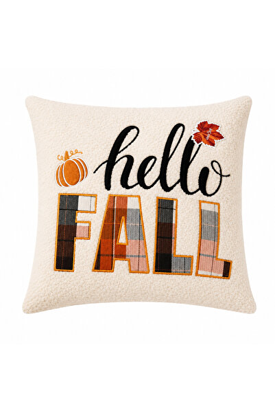 Generic Brand Pernă Decorativă „Hello Fall”, 45 x 45 cm, 100% Poliester, Text...