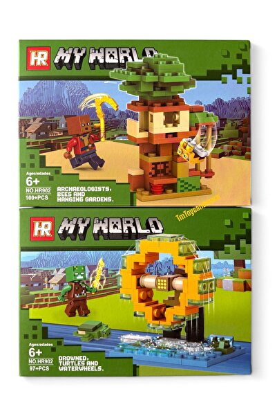 tmtoysandmore 2 Model minecraft Lego 197 Parça Oyuncak Çocuk Gelişimi No 3-4