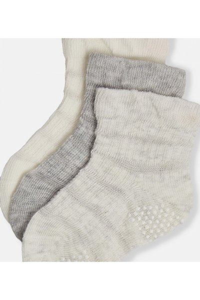 BABIES & More Textured Pack Of 3 Socks