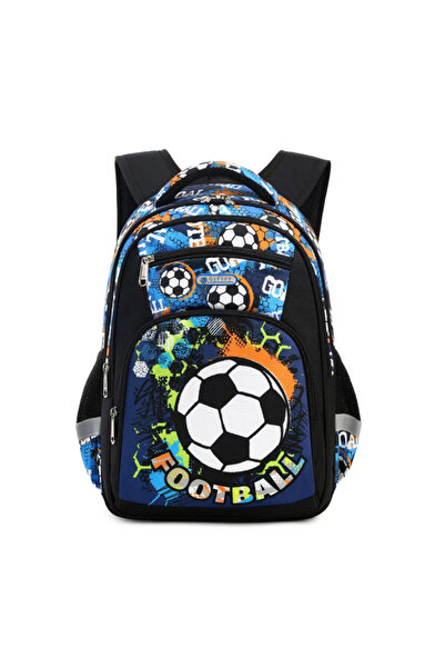 Giftry Ghiozdan pentru scoala baieti, Giftry®, 5-10 ani, Tematica Fotbal, imp...