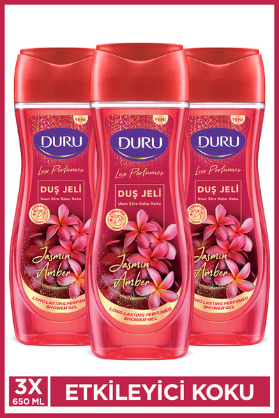Duru Lux Perfumes Jasmin Amber Duş Jeli 3x650 Ml