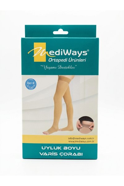 MEDİCAYS Mediways Diz Üstü Uyluk Boyu Çorabı Ccl-II 23-32 mm Hg