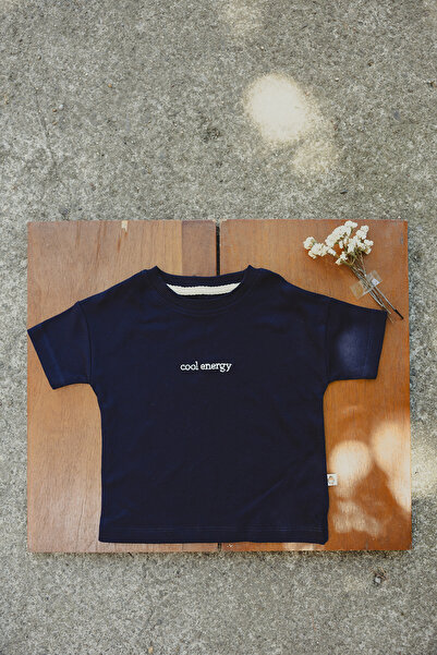 %100 Pamuk Nakışlı Oversize Bebek-Çocuk T-shirt