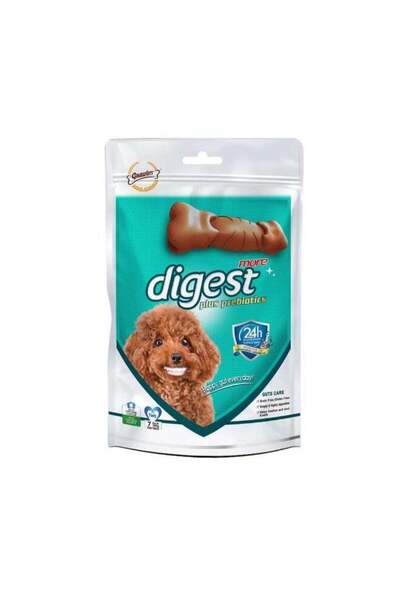 Gnawlers More Digest Plus Prebiotic Dental Chew Treats for Dogs, Digestive Su...