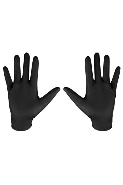 Solplant Manusi nitril, unica folosinta, negru, set 100 buc, marimea L, NEO