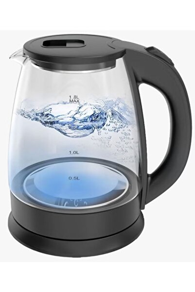 Generic Glass Electric Kettle - 1500W for fast water boiling, 2 liter capacity