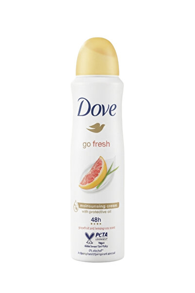 Dove بخاخ مزيل العرق جو فريش برائحة الجريب فروت وعشب الليمون مع كريم الترطيب ...
