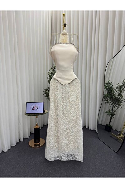 Boutique 219 فستان سهرة دانتيل انيق