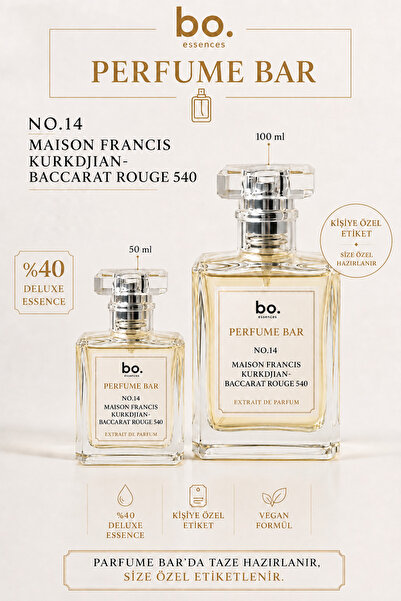 Bo Essences bo. Essences Perfume Bar Baccarat Rouge 540 Koku Karakteri | %40 ...