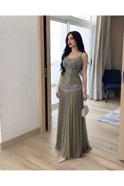 Hullm Store فستان شيفون ناعم