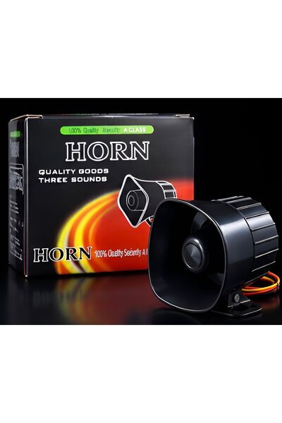 KOCH TECH 12V 3 Sesli Siren Korna | Araç, Motosiklet ve Scooter İçin | Çok Se...