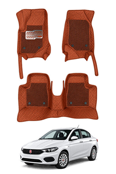 stiloto Fiat Egea Sedan (2015-Sonrası) Uyumlu Deri 8D Oto Paspas - K.Baklava ...