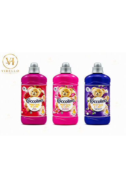 Coccolino Set 3 balsamuri de rufe Perfume & Care, Peony & Apple, Tiare Flower...