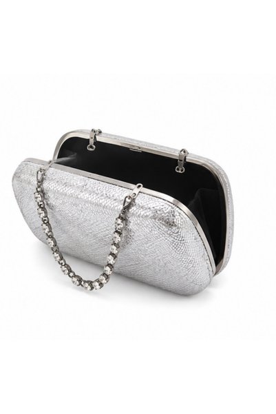 Millacom Stone Detailed Strap Women's Evening Dress Bag, Wedding Bag, Event Bag, Engagement Bag