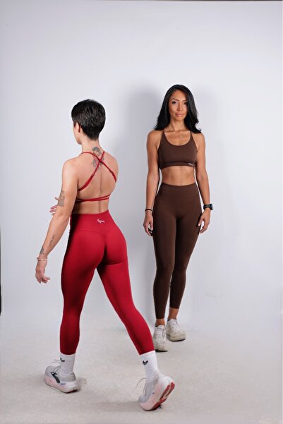 Goat Spirit Lift Seamless Leggings - Burgundy Em28