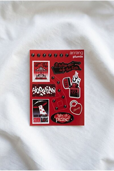 Plumie K-Pop Arirang Temalı Sticker Sheet – 7’li Dekoratif Defter, Journal ve...