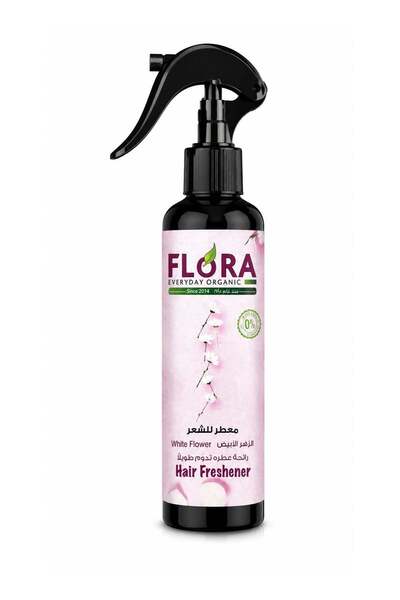 Flora White Flower Long-Lasting Hair Freshener Spray, 200ml