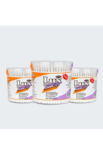 LUX Pure Cotton Buds 600 Count Offer Pack, 100% Hydrophilic Cotton Swabs for ...