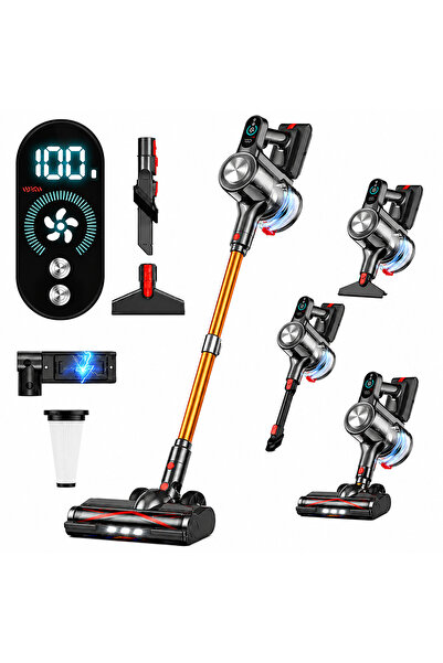 TECHSEN Aspirator vertical fara fir W1 Aero, 450W, 40KPa, filtru HEPA, afisaj...