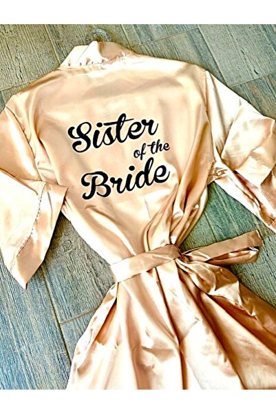 bridebyvictoria Nedime Sabahlık, Sister Of The Bride Yazılı Sabahlık, Bridesm...