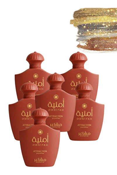 MASHAER 6 Pieces Omniyah Attraction Perfume 100 ML