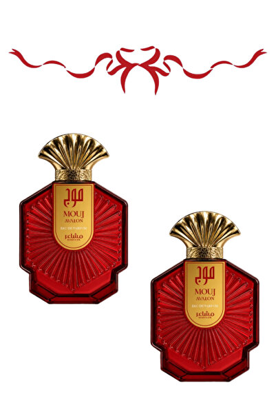 MASHAER 2 Pieces Mouj Red Perfume 100 ML