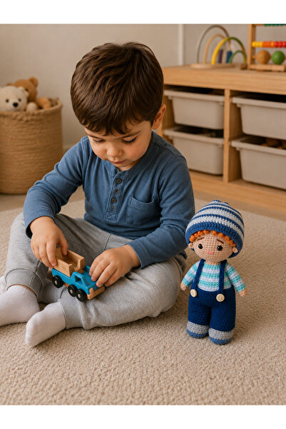 KayNal Amigurumi Örgü Erkek Çocuk Oyuncak