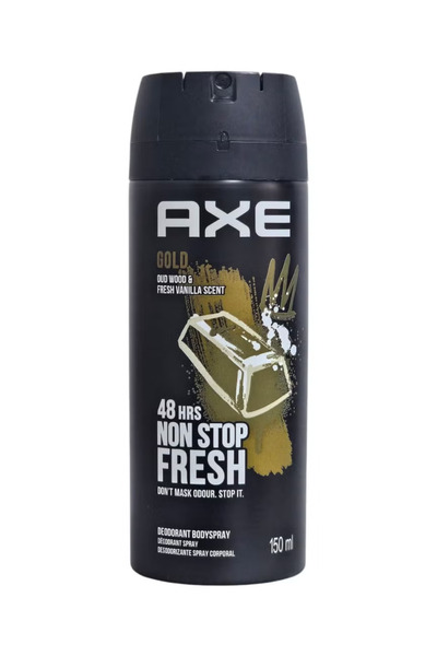 Axe بخاخ مزيل عرق معطر للجسم برائحة خشب العود والفانيليا المنعشة وذهب (جولد) ...