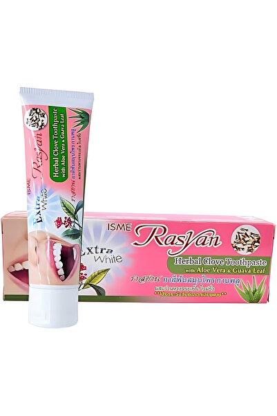 RasyanHerb Isme Rasyan Herbal Clove Whitening Toothpaste, Extra White - 100G