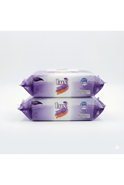 LUX Classic Wet Wipes 180 Count, pH‑Balanced Alcohol & Paraben‑Free Wipes for...