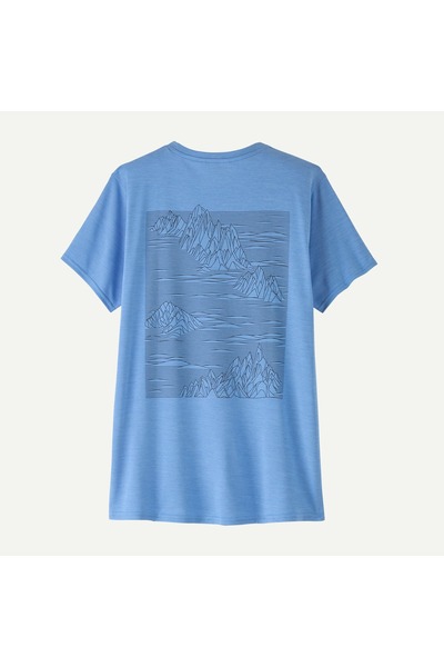 Patagonia tricou - W Capilene Cool Daily Graphic - Albastru