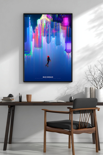 Mercher Club Marvel Spider-Man Into the Spider-Verse Miles Morales Çerçeveli ...