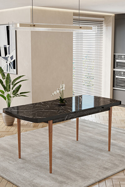 Kaktüs Avm 80x170CM Mutfak Masası Takımı | 4 Kişilik Açılır Masa Sandalye Takımı -Yemek Odası-MDF
