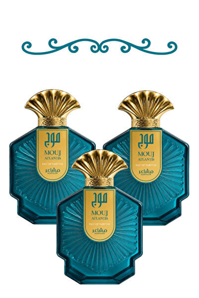 MASHAER 3 قطع Mouj Blue عطر 100 مل