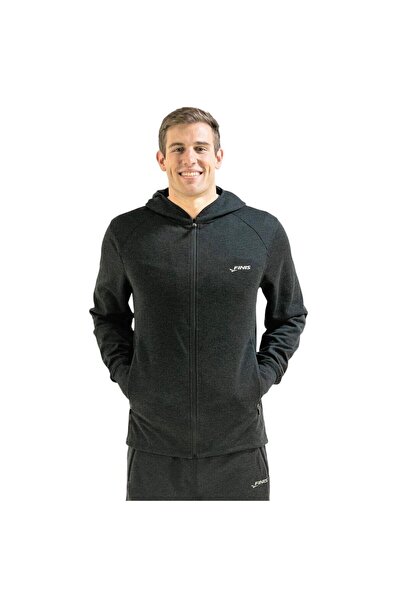 Finis hanorac bumbac cu fermoar pentru barbati Tech Jacket Mens - negru