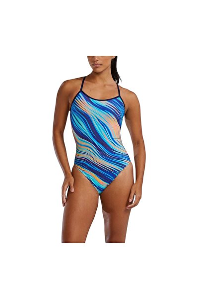 TYR Costum înot întreg femei Riptidal Trinityfit - albastru | rezistent clor