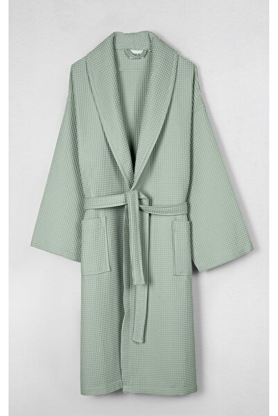 CEMETEKS Waffle Bathrobe, 100% Cotton Waffle Pique Bathrobe, Quick-Dry High W...