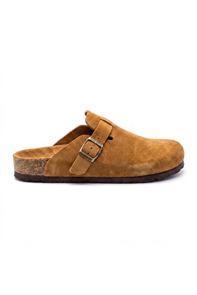 Bequemere Mr406 Tan Genuine Suede Leather Cork Sole Single Buckle Unisex Orth...