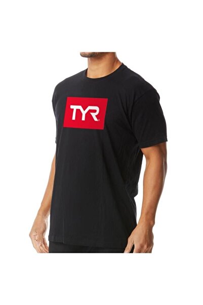TYR tricou casual - Block Tee - negru I rosu