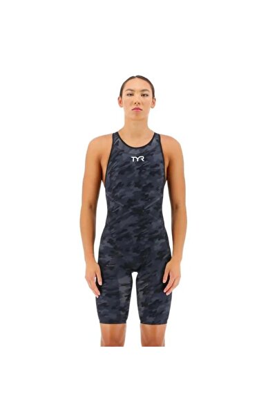 TYR costum tehnic - Venzo Camo Open Back - negru | gri