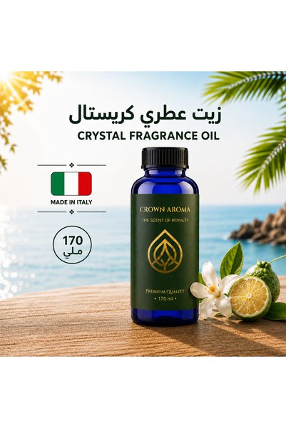 Crown aroma كريستال</DNTCTMS> من  Crown Aroma Fragrance Oil - Brown Sugar &amp; Tropical Fruit &amp; Caramel &amp; Cotton Candy &amp; Vanilla &amp; Musk Scent - Suitable for Diffusers - 170ml