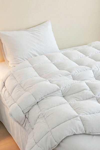 evdehome Motto Cotton Comfort %100 Pamuk Tek Kişilik Uyku Seti Beyaz (Yorgan ...