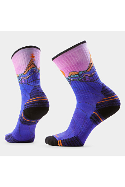 Smartwool Șosete Merino de drumeție Hike Mountain Sunrise - bleumarin Deep Na...