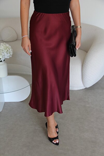 Julidress Premium Satin Skirt with Elastic Waist