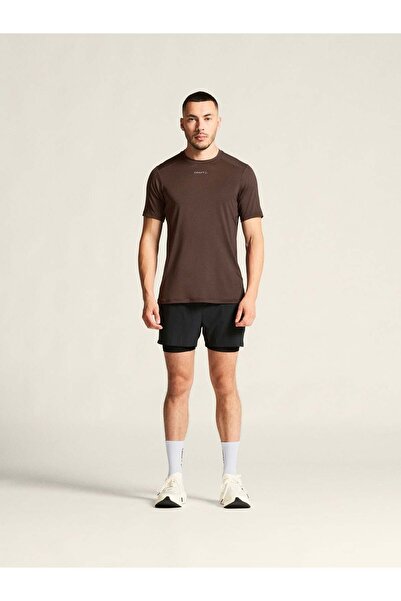 Craft Tricou alergare ADV Essence SS Tee 2 - maro | poliester reciclat